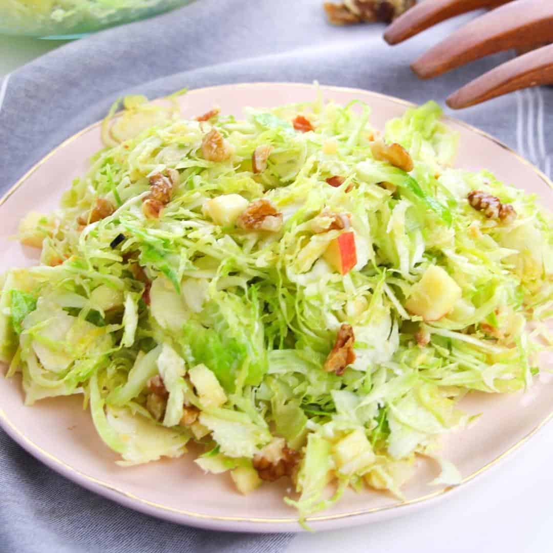 Brussels Sprout Salad with Apples
