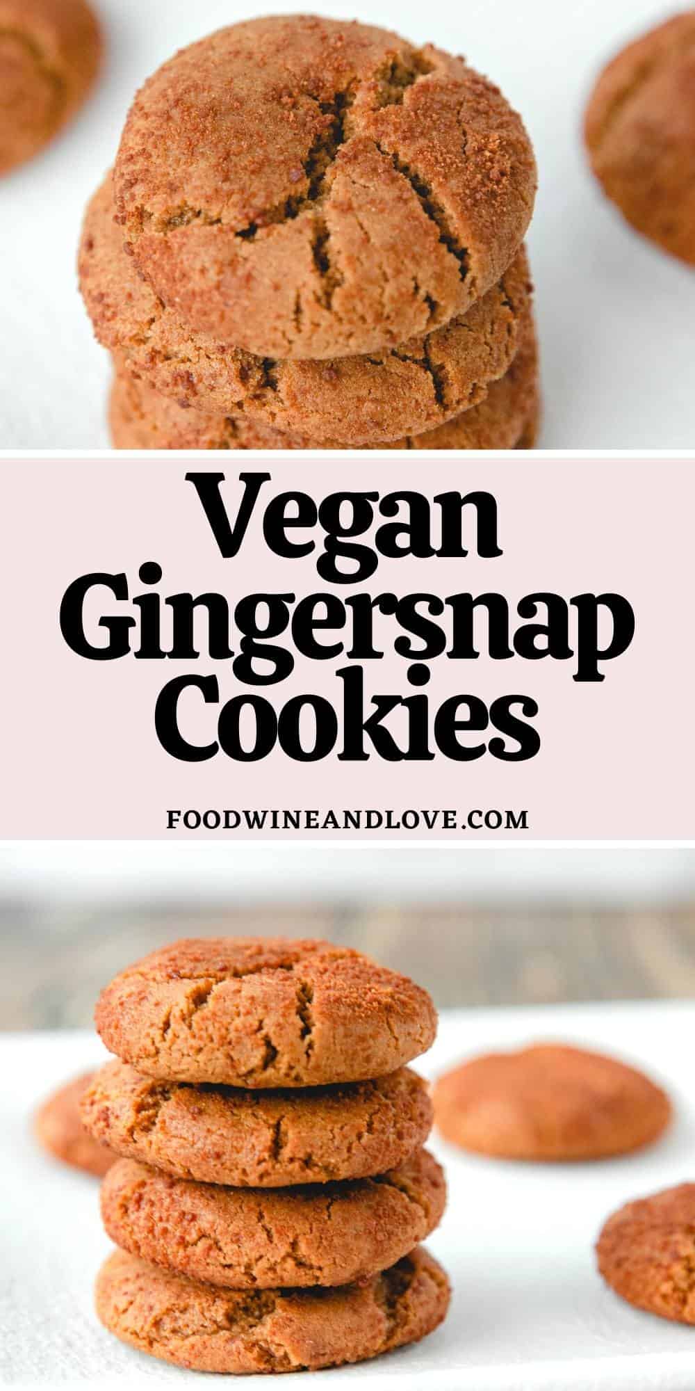 Vegan Gingersnap Cookies
