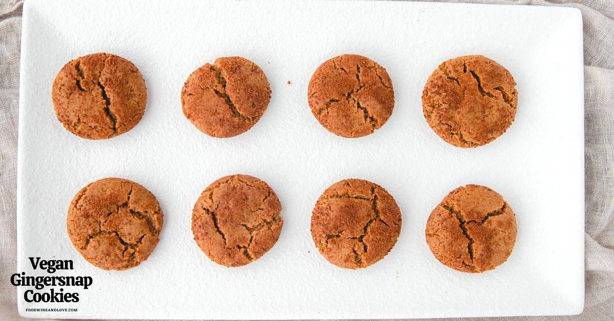 Vegan Gingersnap Cookies