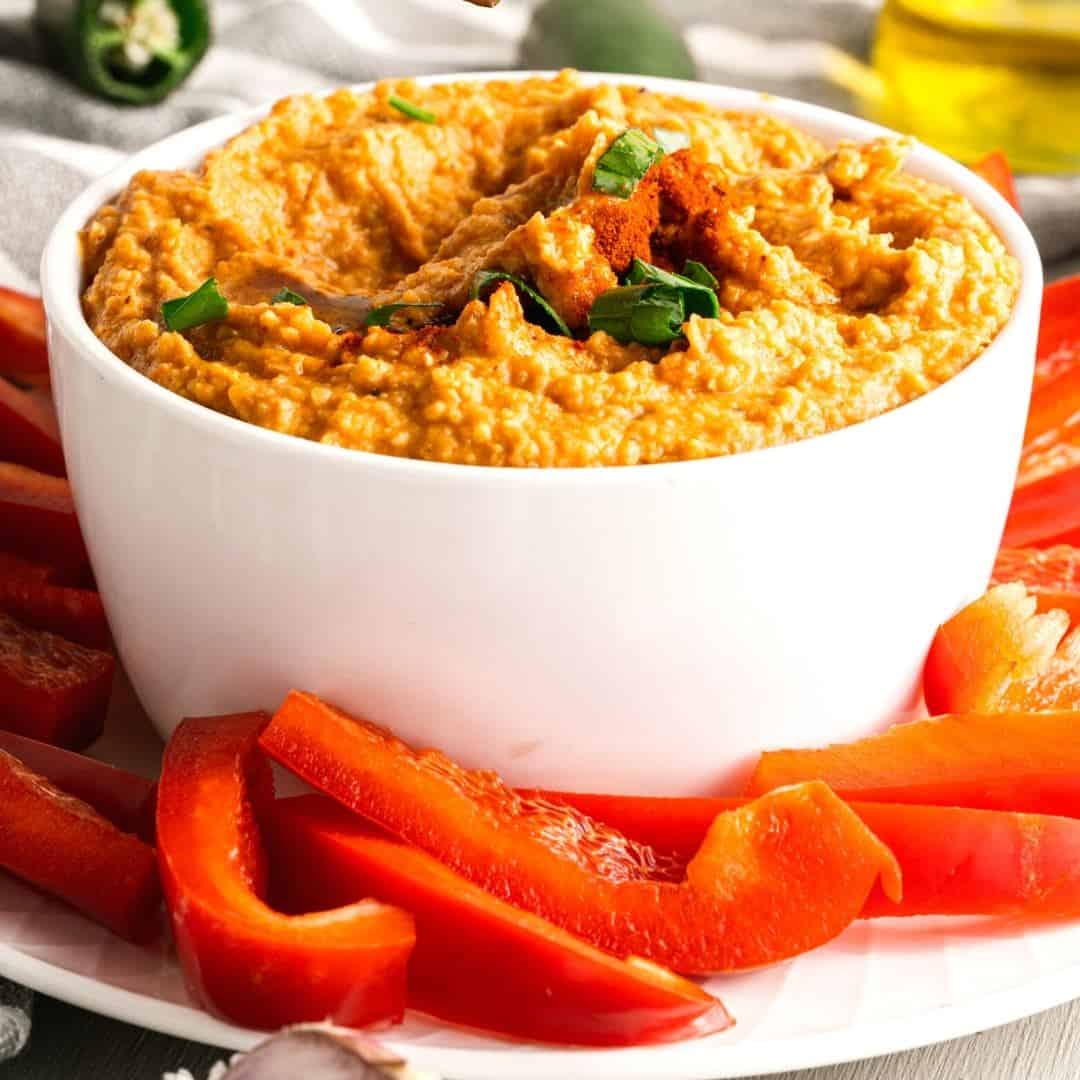 Chipotle and Roasted Pepper Hummus