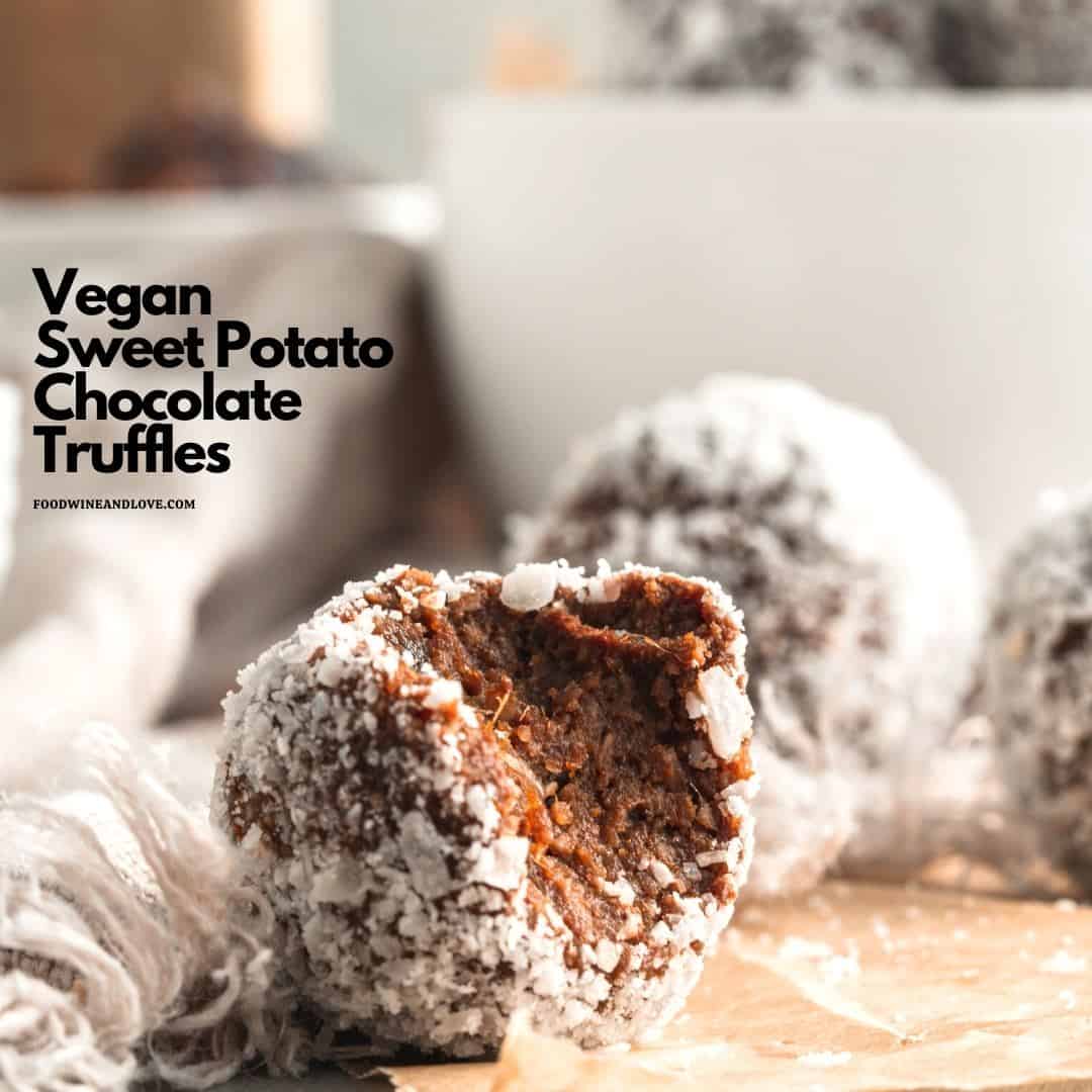Vegan Sweet Potato Chocolate Truffles