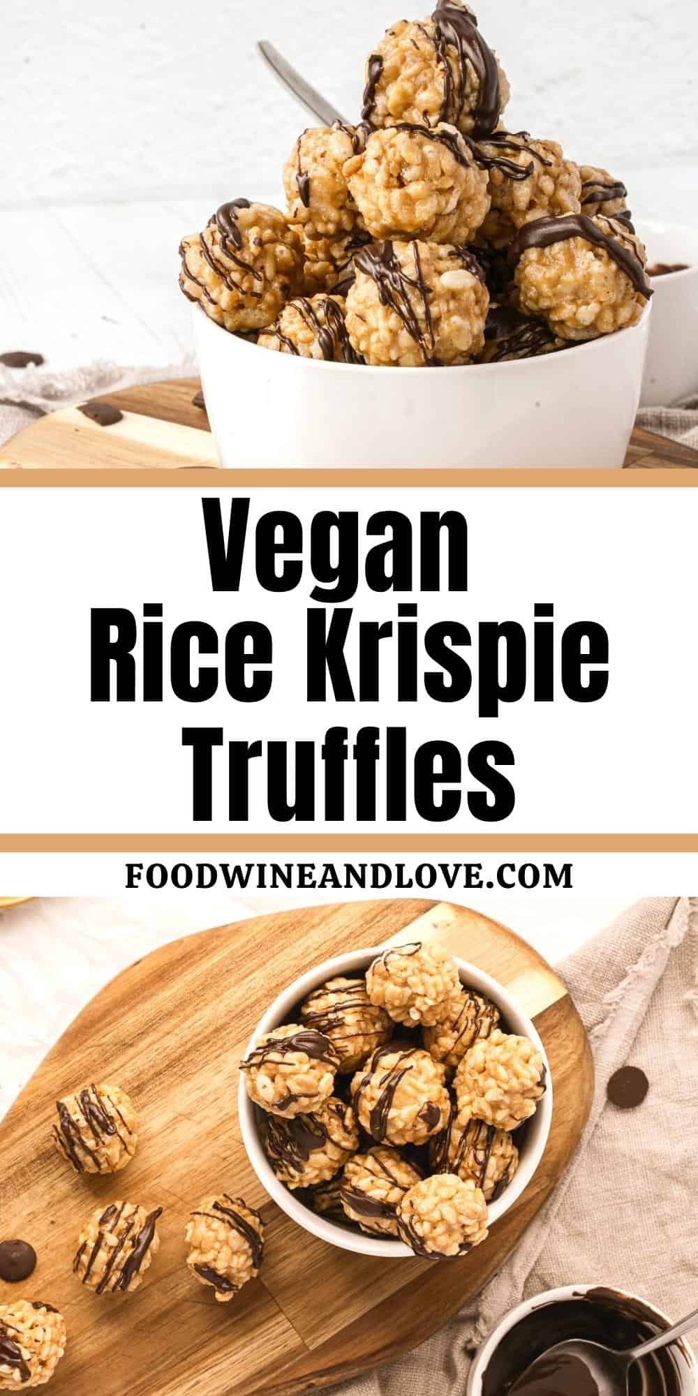 Vegan Rice Krispie Truffles