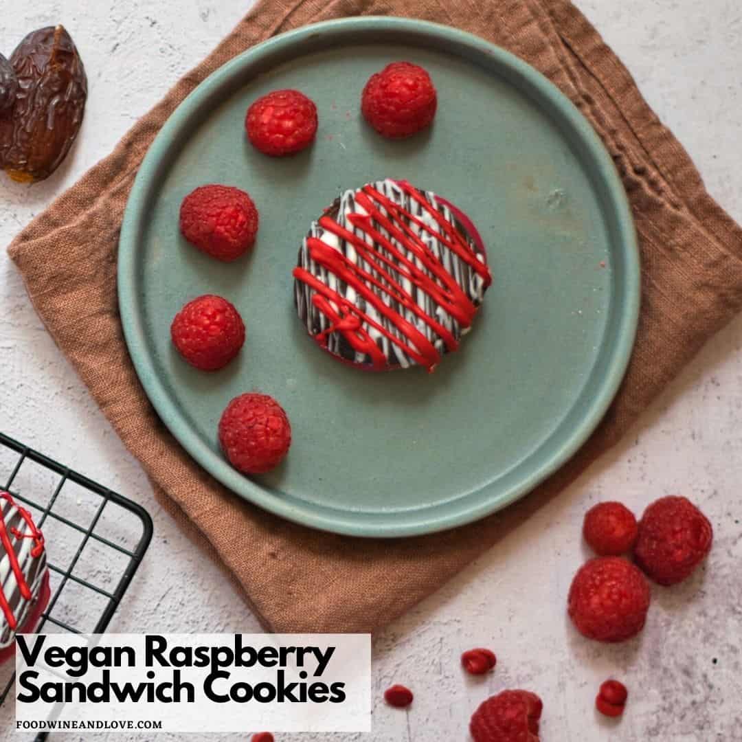 Vegan Raspberry Sandwich Cookies