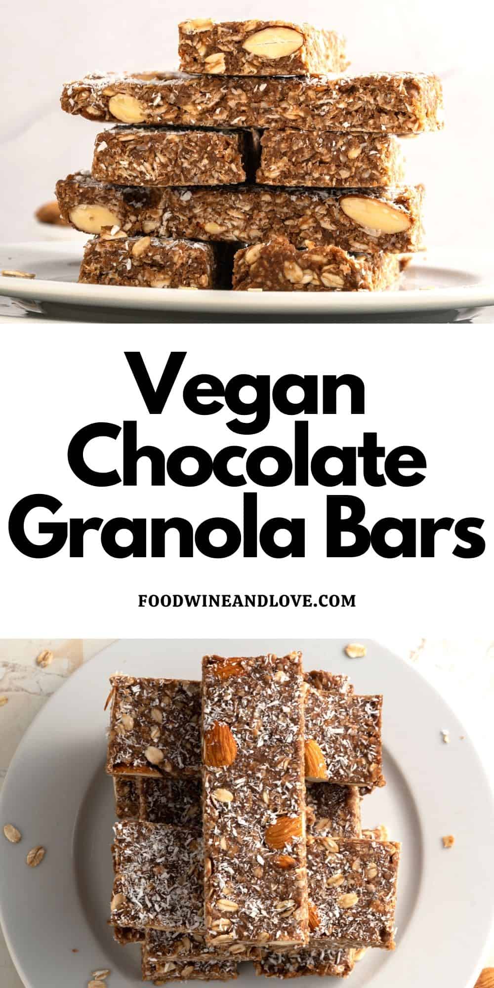 Vegan Chocolate Granola Bars, also next, however, likewise, similarly, in fact, as a result, consequently healthy.