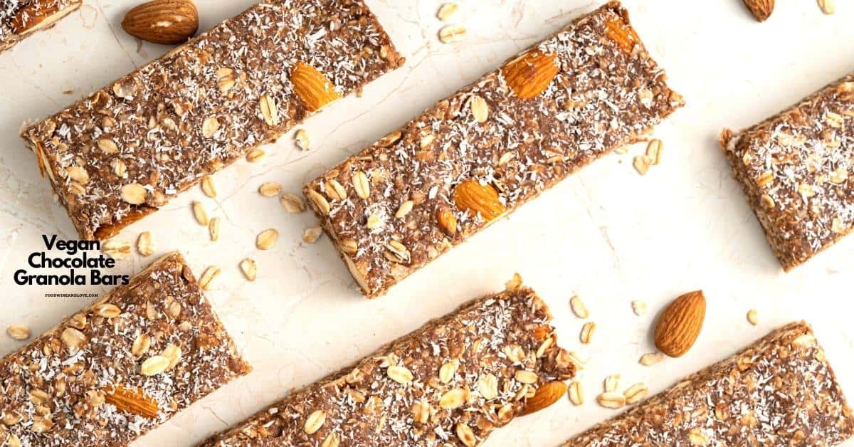 Vegan Chocolate Granola Bars, next, likewise, similarly, in fact, as a result, consequently also healthy.