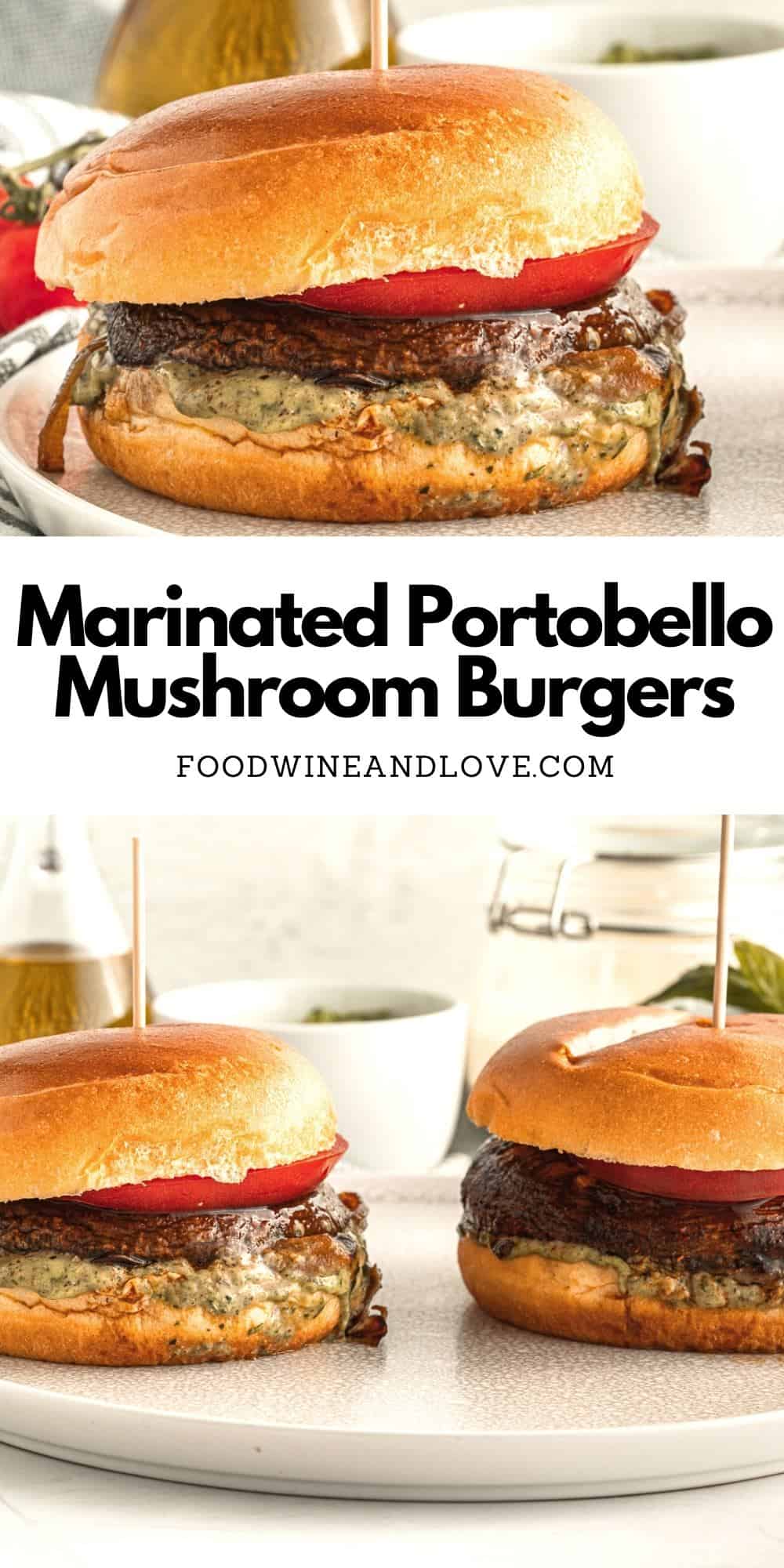 Marinated Portobello Mushroom Burgers