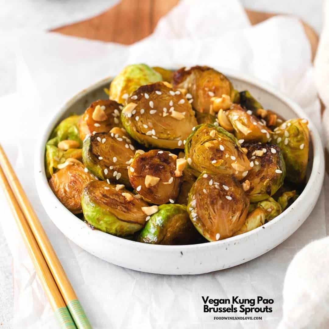 Easy Vegan Kung Pao Brussels Sprouts