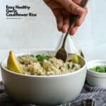 Easy Healthy Garlic Cauliflower Rice