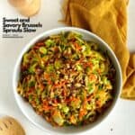 Sweet and Savory Brussels Sprouts Slaw