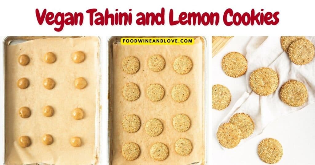 Vegan Tahini And Lemon Cookies - Food Wine And Love