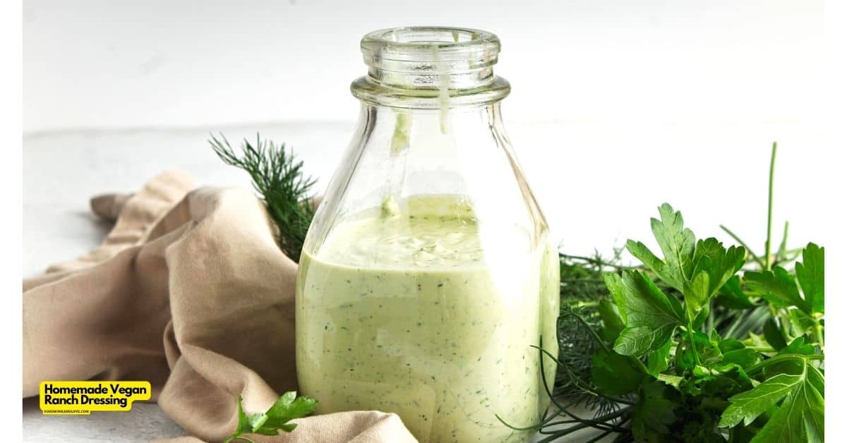 How to Make Vegan Ranch Dressing, a simple and delicious gluten free, soy free, nut based dressing or dip recipe.