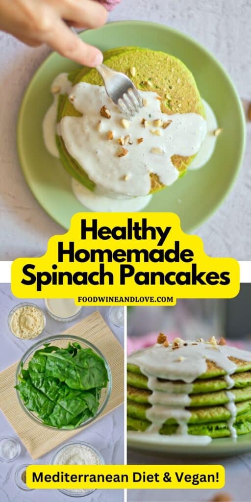 Healthy Homemade Spinach Pancakes - Food Wine and Love