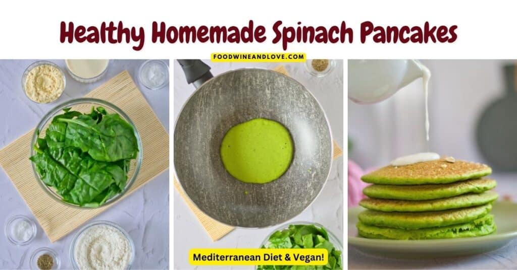 Healthy Homemade Spinach Pancakes - Food Wine and Love