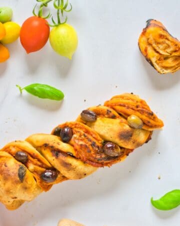 Pizza Babka Twist Bread (Vegan)