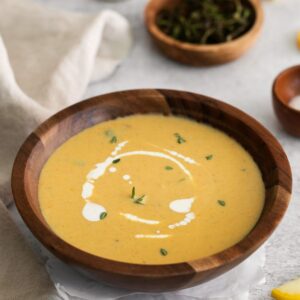 Creamy Squash Soup Recipe- Vegan/MedDiet