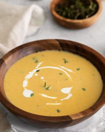 Creamy Squash Soup Recipe- Vegan/MedDiet