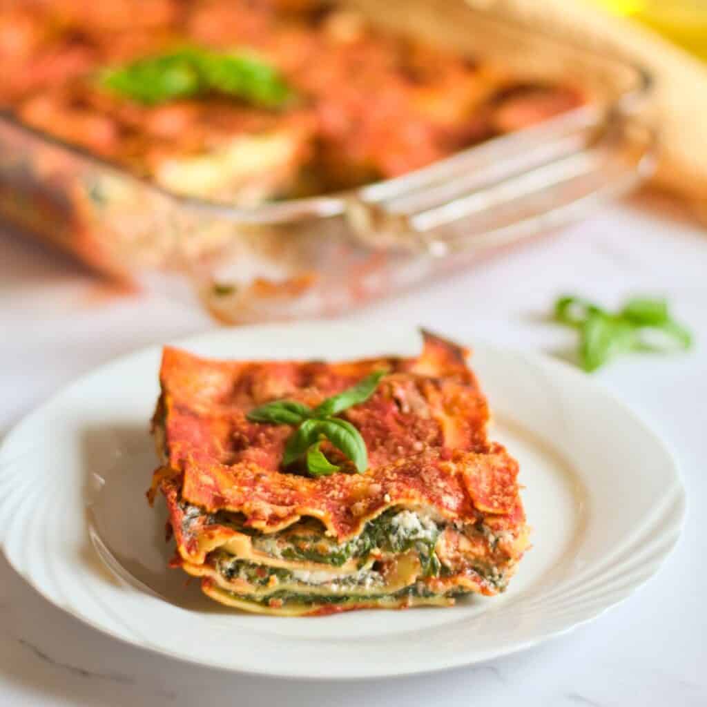 Easiest Vegan Lasagna- No Cashews! - Food Wine and Love