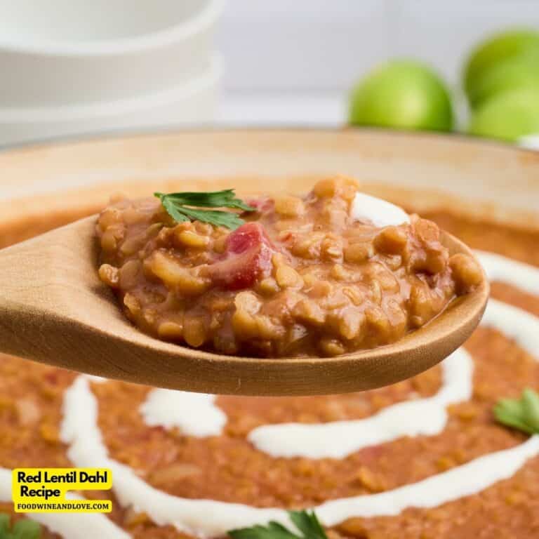 Red Lentil Dahl Recipe - Food Wine and Love