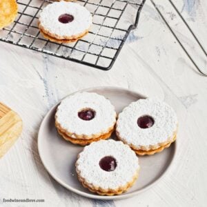 Dairy Free Linzer Cookies