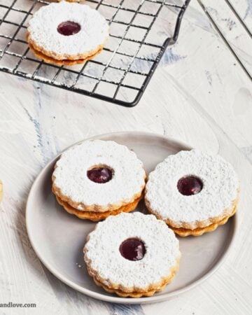 Dairy Free Linzer Cookies