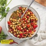 Marinated Chickpeas with Tomatoes