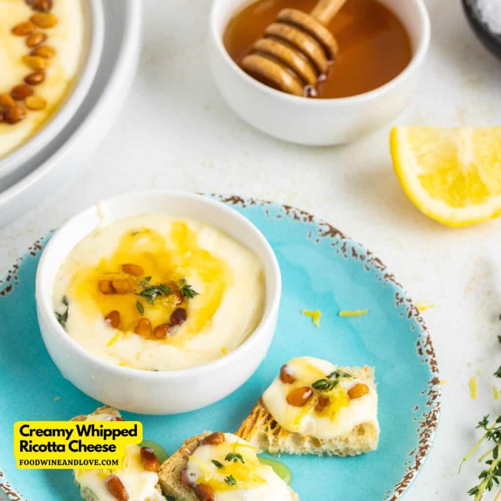Creamy Whipped Ricotta Cheese - Food Wine and Love