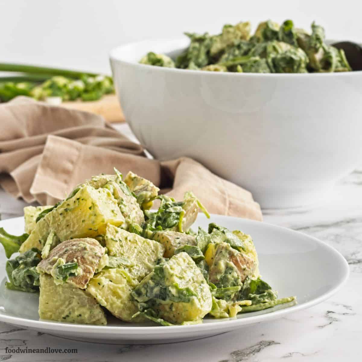 Potato Salad in Tahini Dressing