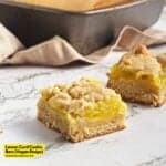 Lemon Curd Cookie Bars (Vegan Recipe)