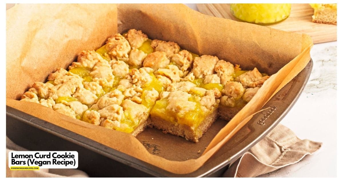 Vegan Lemon Curd Cookie Bars, a delicious dairy free dessert recipe featuring a soft cookie crust topped with tangy lemon curd. Vegan Lemon Curd Cookie Bars, a delicious dairy free dessert recipe featuring a soft cookie crust topped with tangy lemon curd.