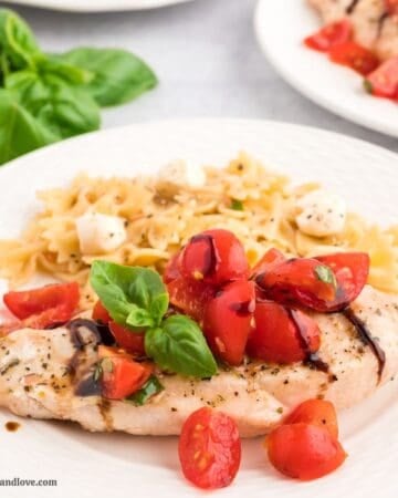 Mediterranean Diet Grilled Bruschetta Chicken
