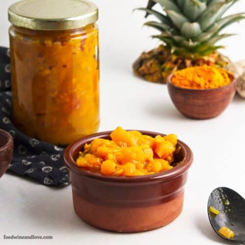 Pineapple Chutney with Ginger