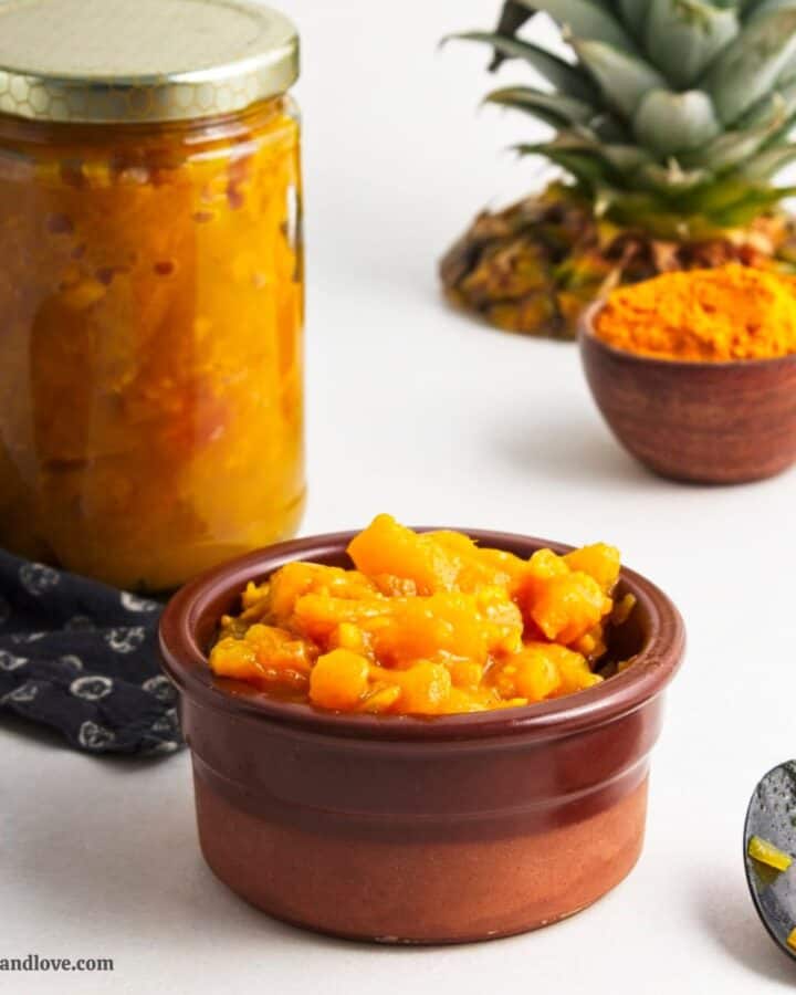 Pineapple Chutney with Ginger