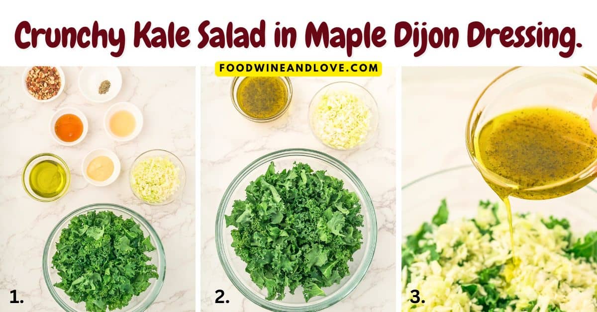 Crunchy Kale Salad in Maple Dijon Dressing.