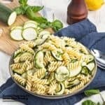 Zucchini Pasta Salad in Lemon Dijon Dressing