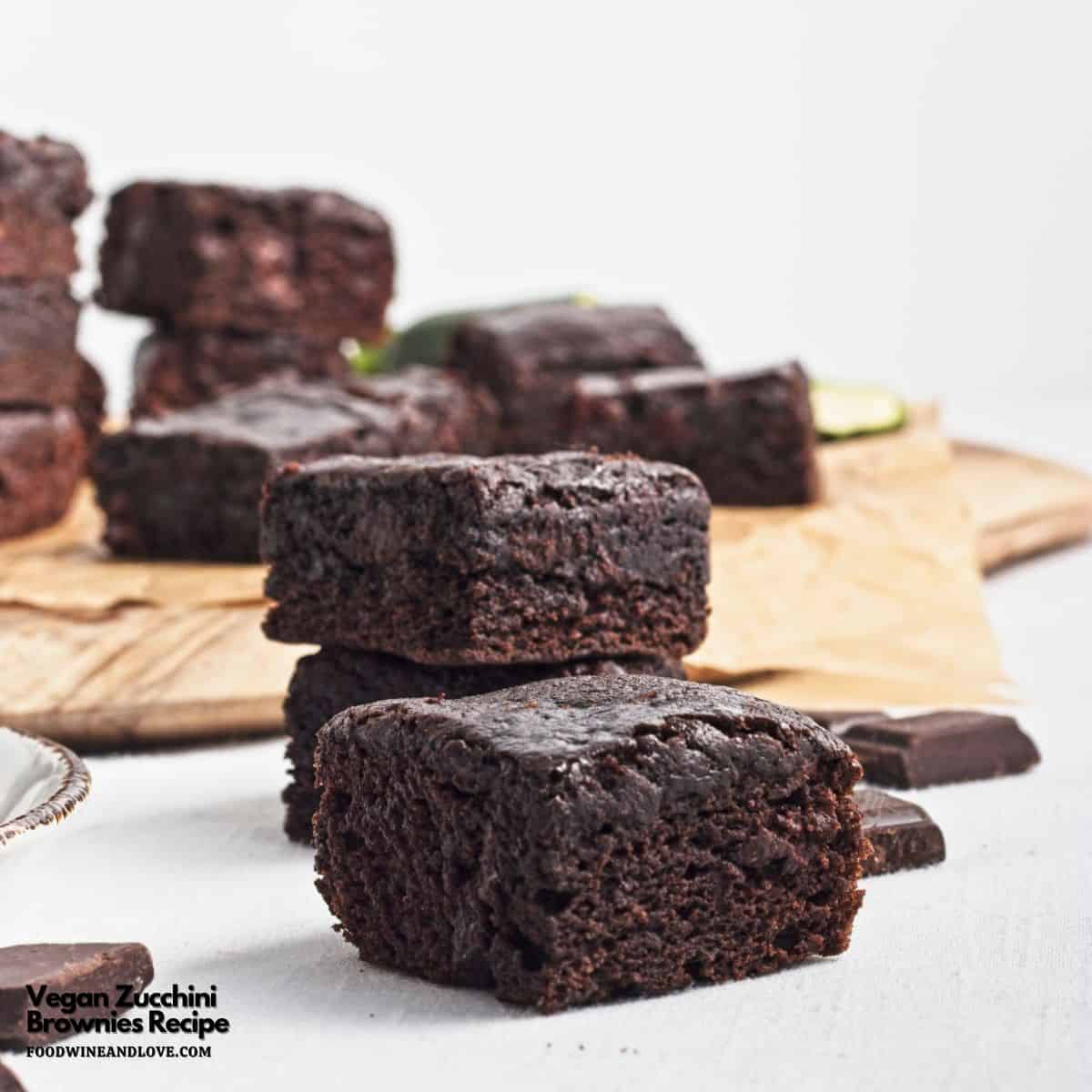 Vegan Zucchini Brownies Recipe