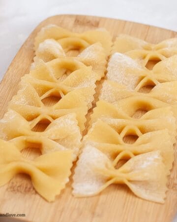 Homemade Bow Tie Pasta
