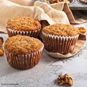 Buckwheat and Banana Nut Muffins