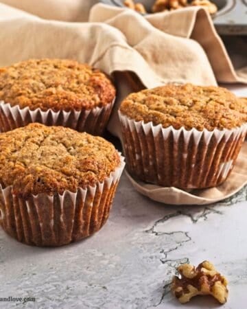 Buckwheat and Banana Nut Muffins