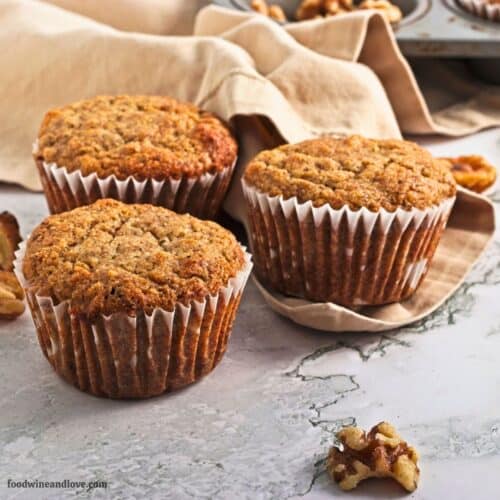 Buckwheat and Banana Nut Muffins