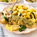 Pesto Salmon Sheet Pan Dinner