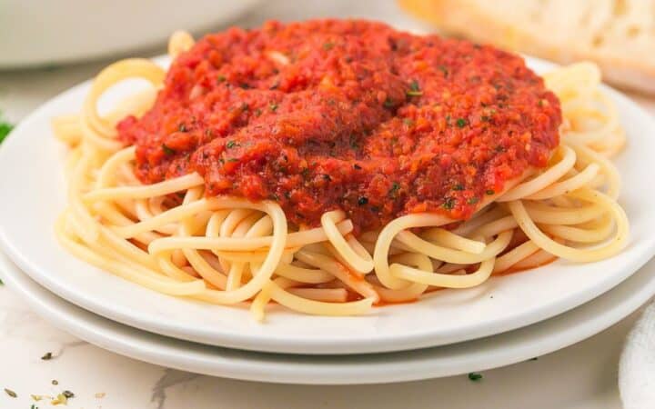 4 Ingredient Roasted Red Pepper Sauce