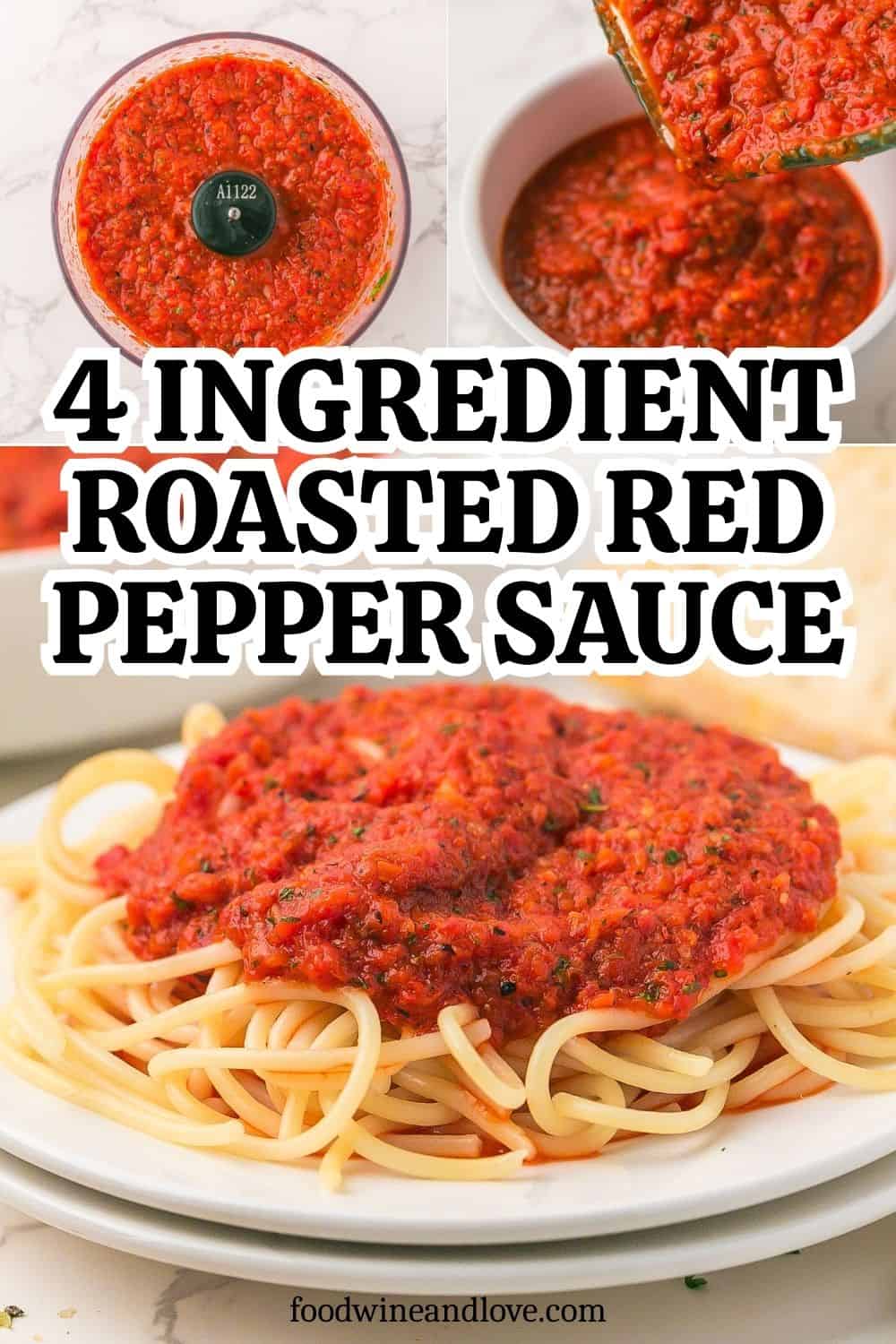 4 Ingredient Roasted Red Pepper Sauce, a five minute delicious and creamy sauce made with simple ingredients. Vegan Mediterranean Diet GF LC 4 Ingredient Roasted Red Pepper Sauce, a five minute delicious and creamy sauce made with simple ingredients. Vegan Mediterranean Diet GF LC
