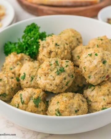 Baked Italian Turkey Meatballs