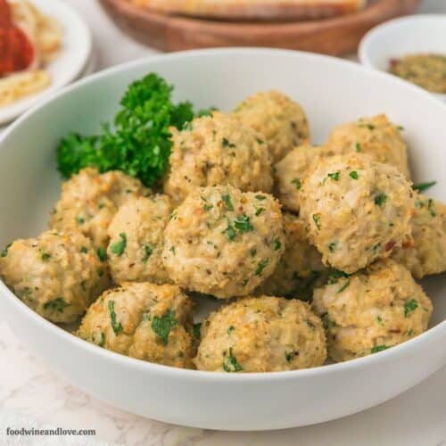 Baked Italian Turkey Meatballs