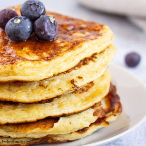 Fluffy Cottage Cheese Pancakes