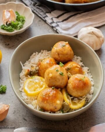 Chicken Piccata Meatballs