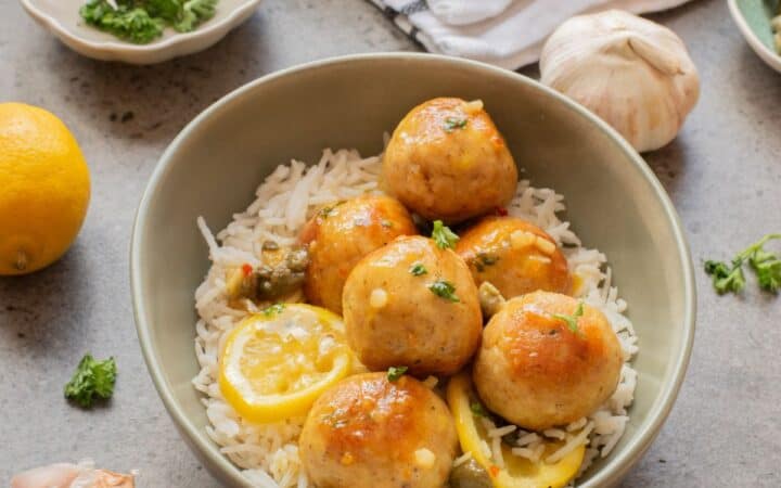 Chicken Piccata Meatballs