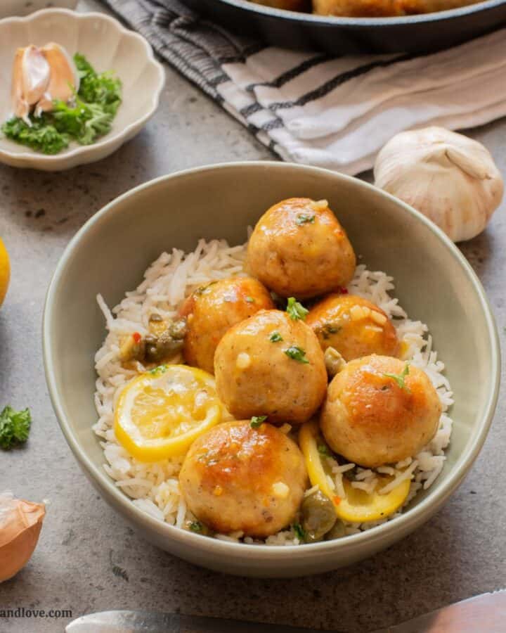 Chicken Piccata Meatballs