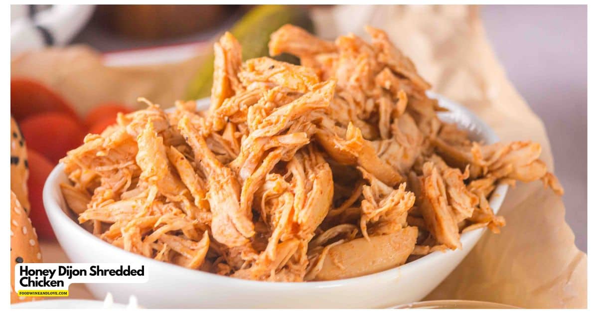 Honey Dijon Shredded Chicken (Dutch Oven), tender shredded chicken breast cooked to perfection in a sweet honey and tangy Dijon glaze. Honey Dijon Shredded Chicken (Dutch Oven), tender shredded chicken breast cooked to perfection in a sweet honey and tangy Dijon glaze.