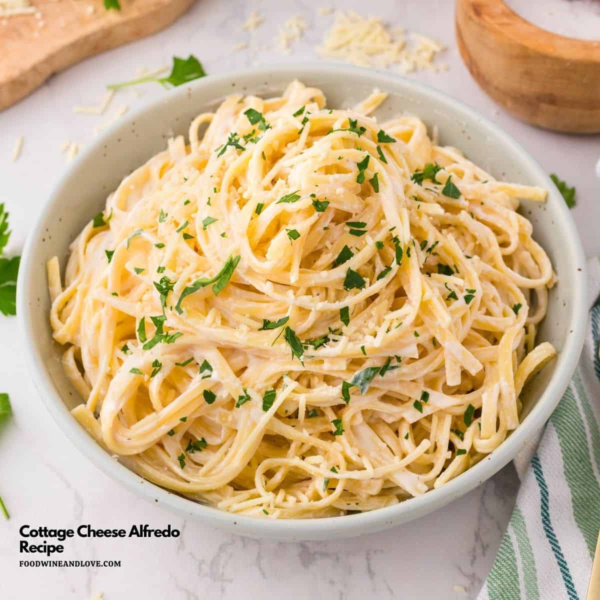 Cottage Cheese Alfredo Recipe, a creamy, 10-minute pasta sauce that is velvety smooth, packed with protein, and tastes like the classic. Cottage Cheese Alfredo Recipe, a creamy, 10-minute pasta sauce that is velvety smooth, packed with protein, and tastes like the classic.